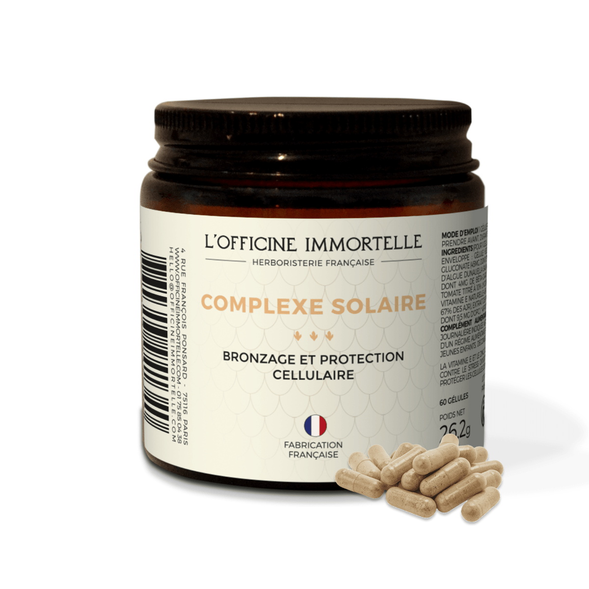 Complexe solaire - Bronzage et Protection cellulaire - Officine Immortelle