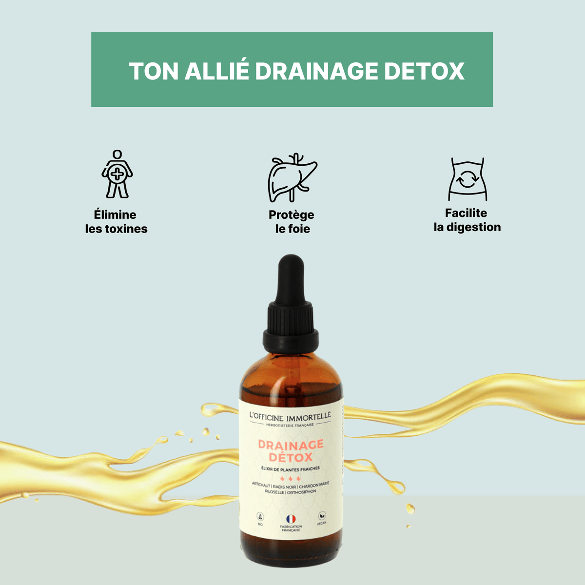 Elixir Drainage Détox - Officine Immortelle