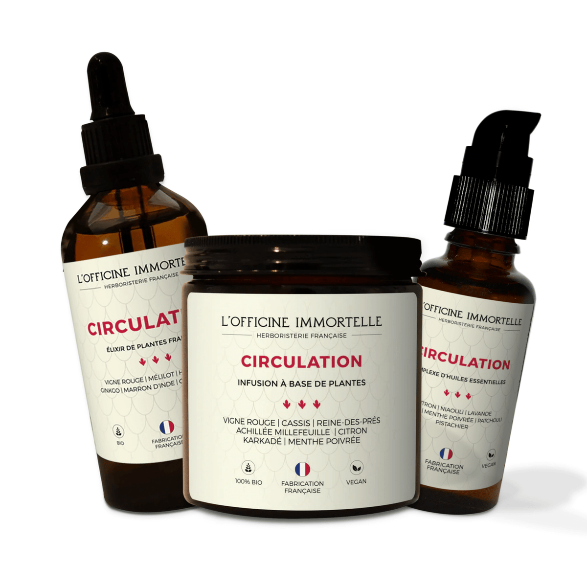 Cure circulation - Jambes douloureuses ou gonflées - Officine Immortelle