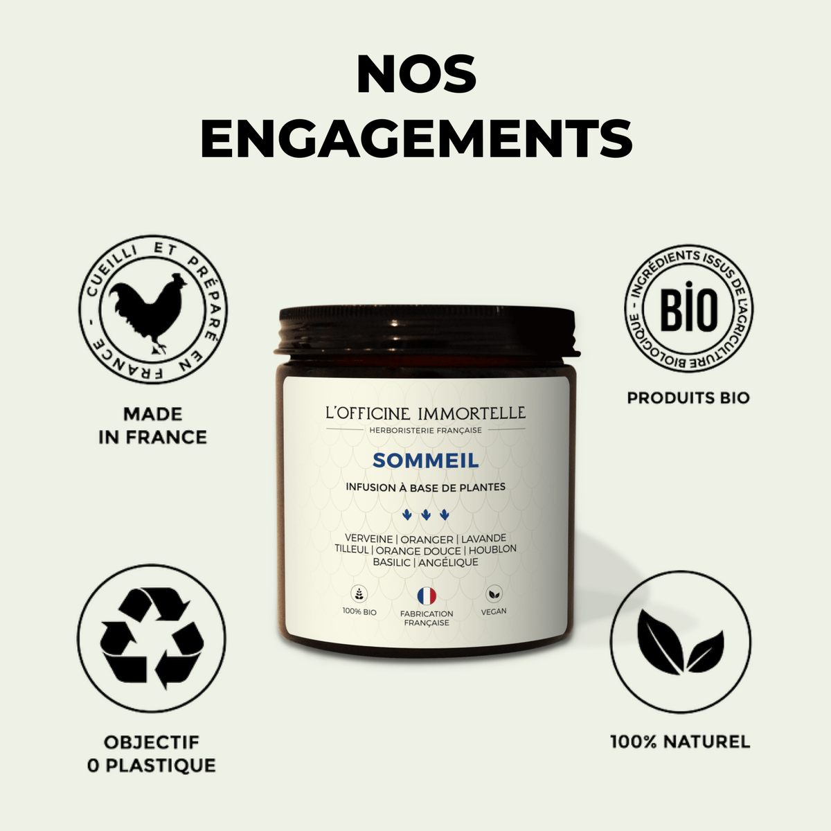 Tisane - Sommeil - Officine Immortelle
