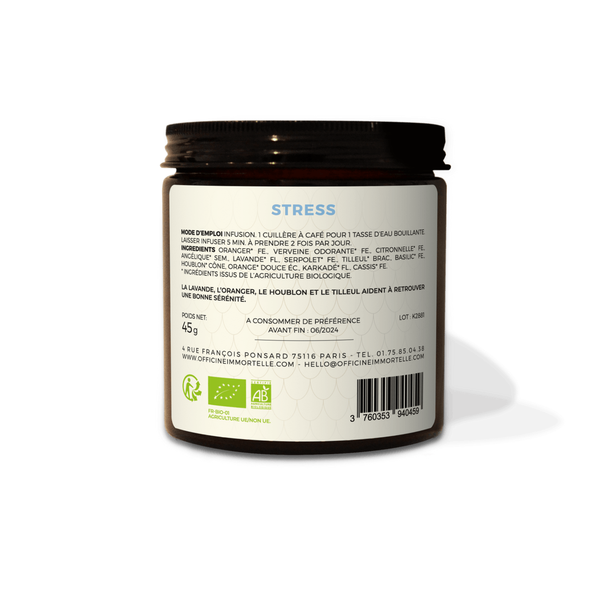 Tisane - Stress - Officine Immortelle